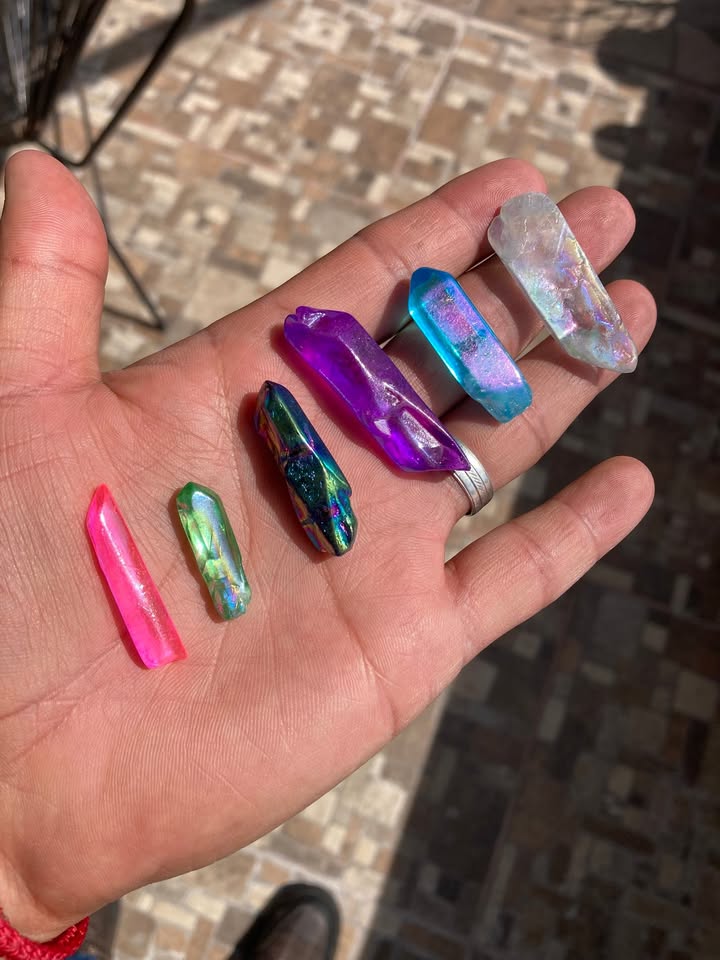 PROMO Pack 6 Cuarzos Aura naturales
