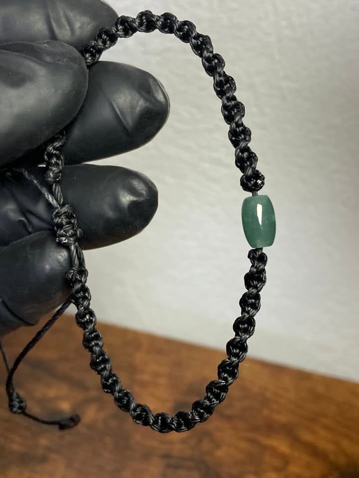 PROMO Pack 3 Pulseras con Jade | Tejidas con Macramé - Ajustables