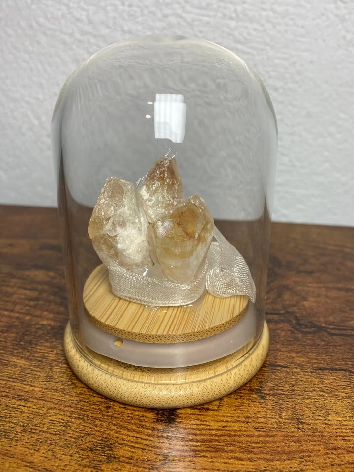 💛 Citrino Natural en Cúpula de Cristal 💰