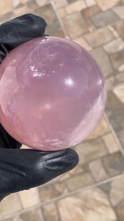 Esfera de Cuarzo Rosa