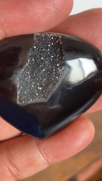 Cabujón de Ágata Druzy (Incluye base de acrílico)