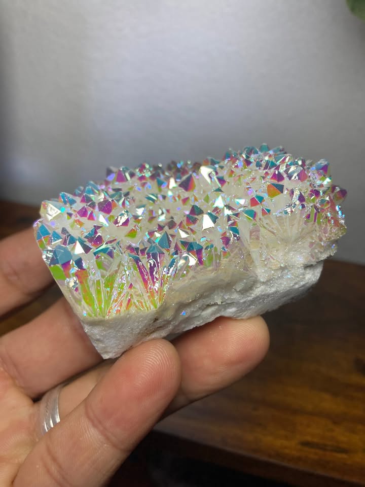 💎✨Drusa de Cuarzo Blanco Aura